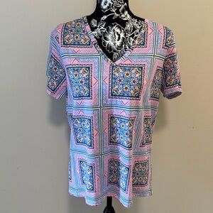 Stella Parker painted pastel short sleeve tee